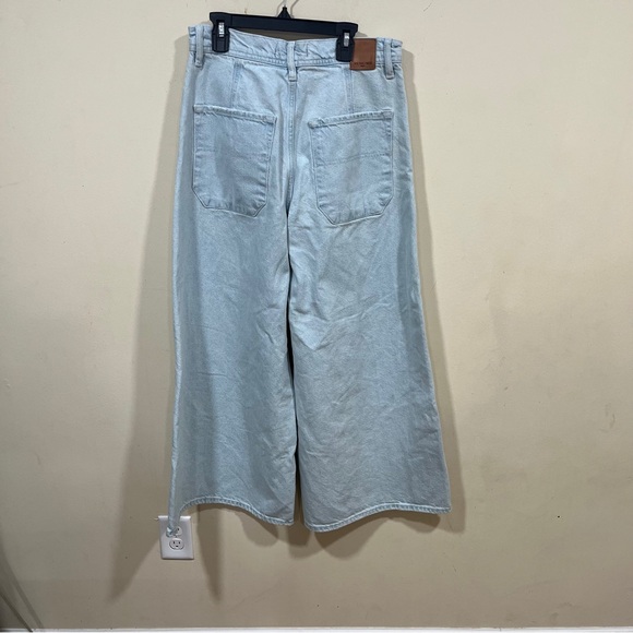 Free people We The Free Ultra Wide Leg Jeans cropped high waisted 28 light wash - Picture 8 of 12